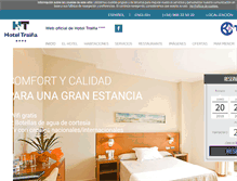 Tablet Screenshot of hoteltraina.com